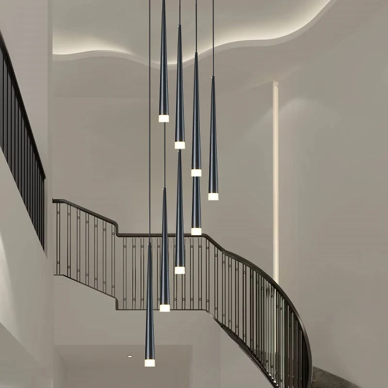 LUSTRE NOIR MODERNE