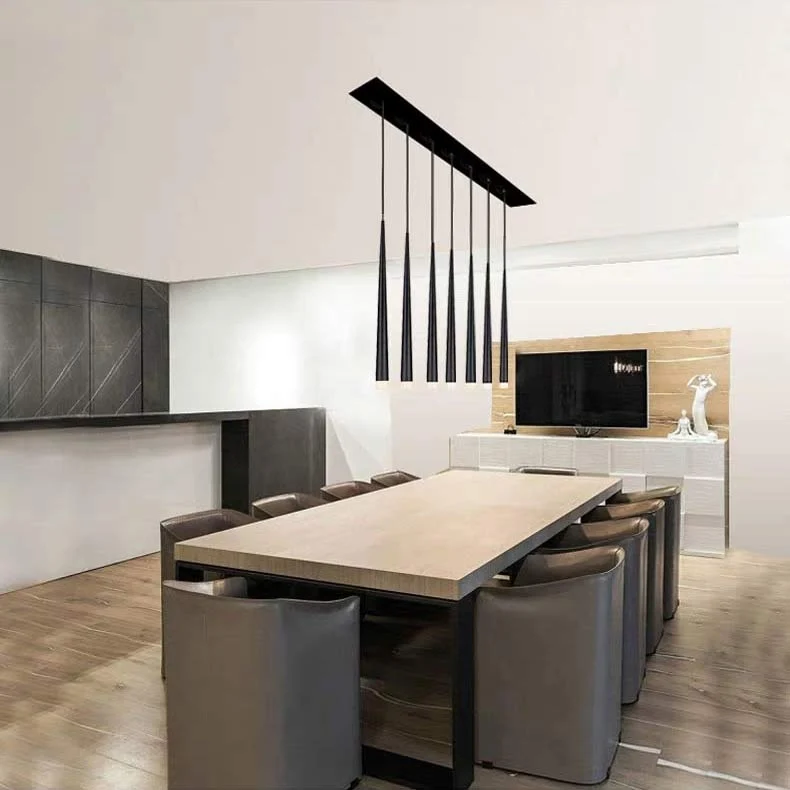 LUSTRE NOIR MODERNE