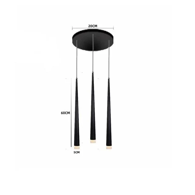 LUSTRE NOIR MODERNE