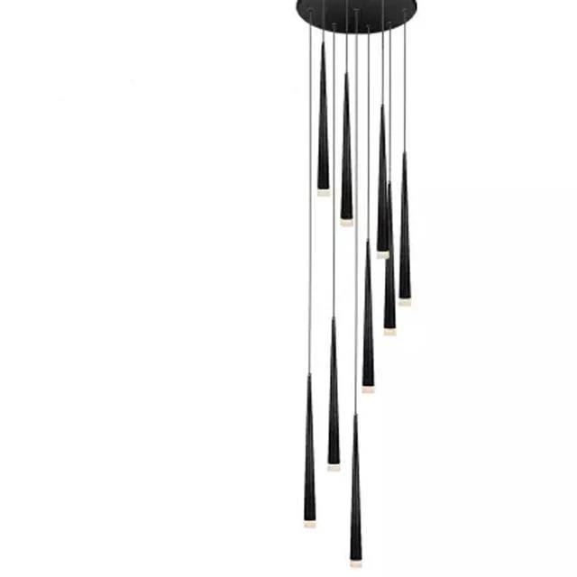LUSTRE NOIR MODERNE
