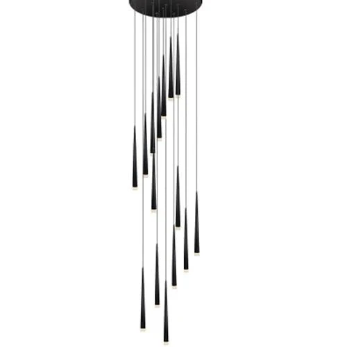 LUSTRE NOIR MODERNE