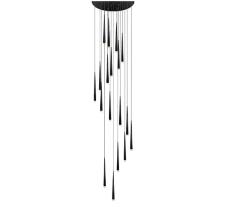 LUSTRE NOIR MODERNE