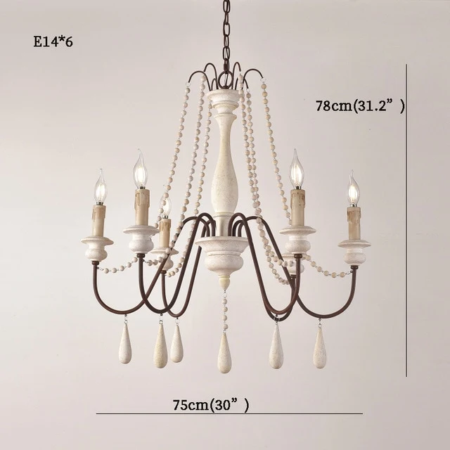 LUSTRE RÉTRO EN BOIS