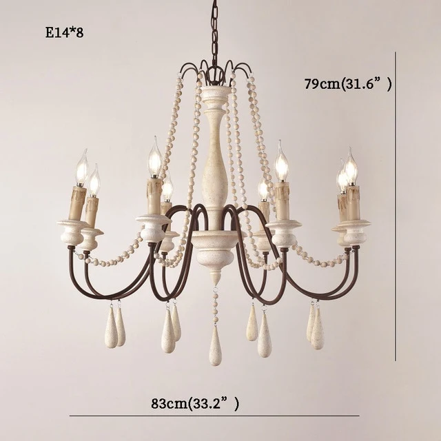 LUSTRE RÉTRO EN BOIS