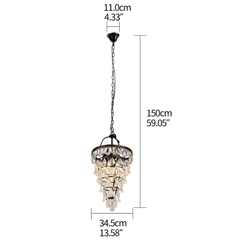 LUSTRE DESIGN EN CRISTAL