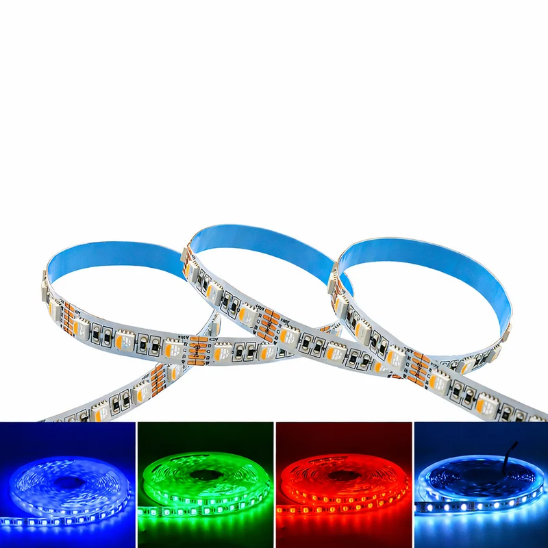 DC12V RGBW/RGBWW LED Strip Light - 10mm PCB | 4-In-1 SMD5050-72 LEDs/M | IP00 / IP65 / IP67 | for Mirror, Kitchen Cabinet, Bedroom | 5/50M