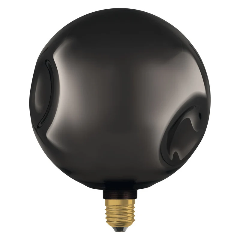 LAMPE LED DÉCORATIVE EN VERRE ÉLECTRO EN VERRE ÉLECTRO GRANDE NOIRE