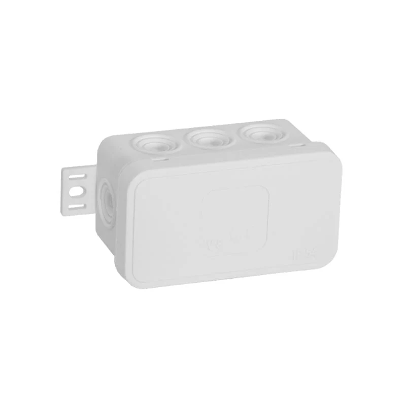 Boite de Dérivation en Saillie 8 Entrées 80x45x41 mm - Blanc