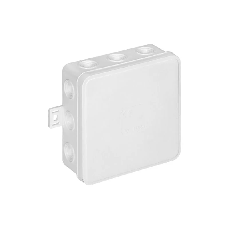 Boite de Dérivation en Saillie 12 Entrées 100x100x41 mm - Blanc