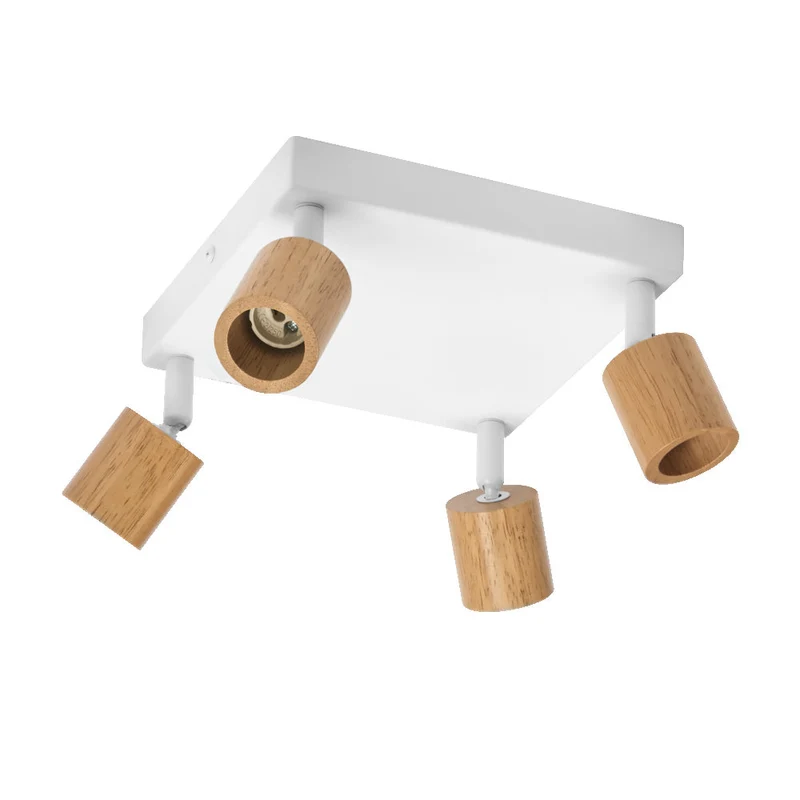 OSRAM LED Spot Brick lampe à poser 4xGU10 Blanc et bois