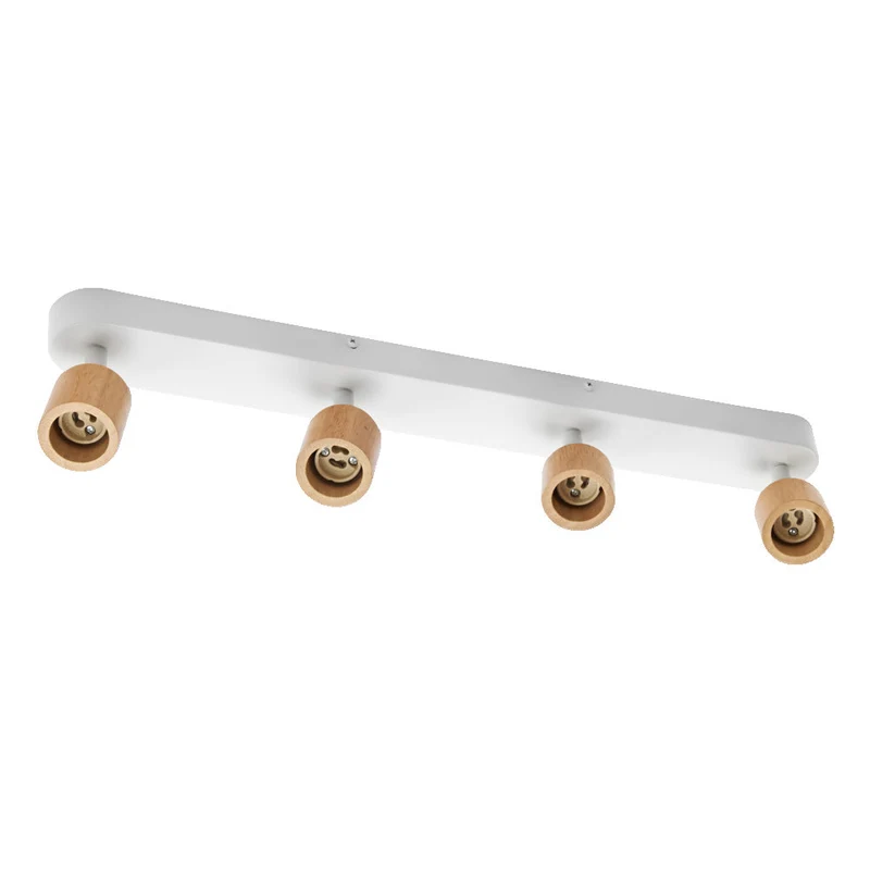 OSRAM LED Spot Brick lampe à poser 4xGU10 Blanc et bois