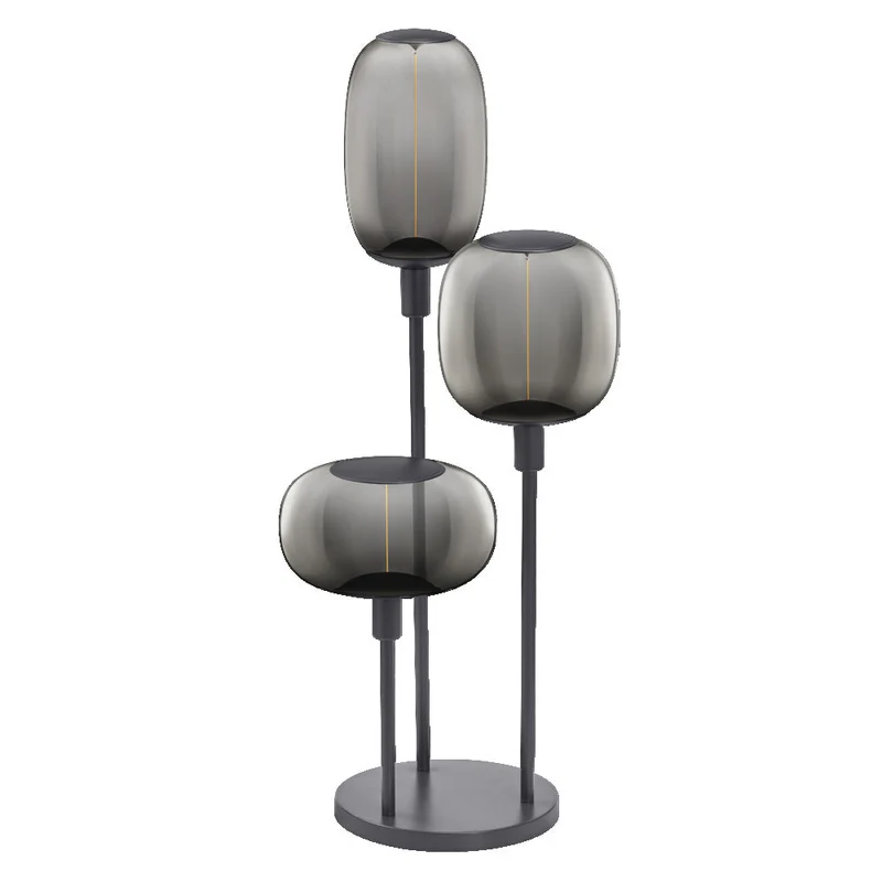 OSRAM DECOR Stick lampe sur pied DIM 3xE27 Gris foncé sans ampoules