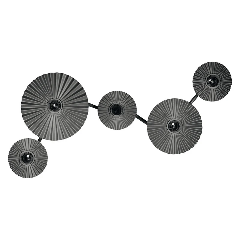 OSRAM DECOR Plisse Applique murale 5xE27 Gris foncé