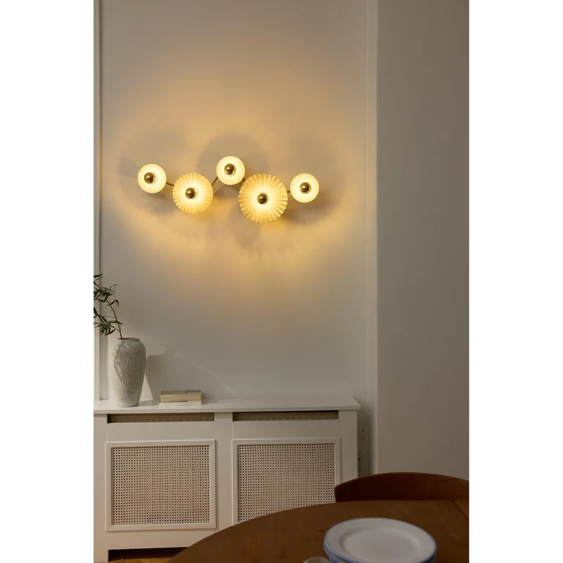 OSRAM DECOR Plisse Applique murale 5xE27 Gris foncé