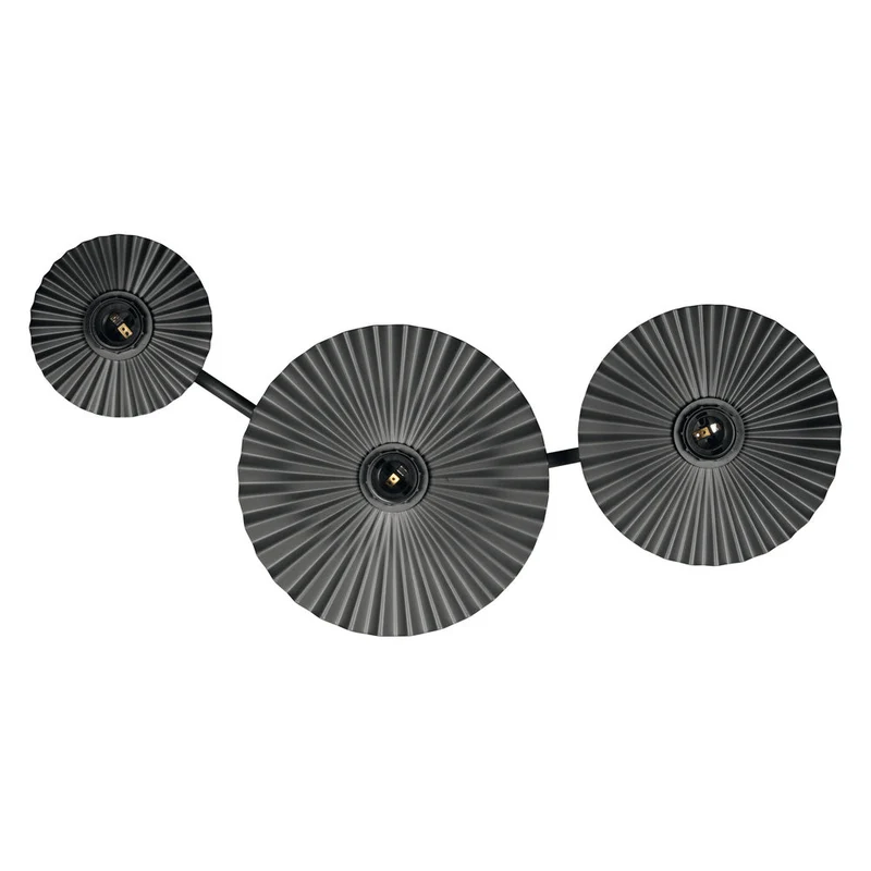 OSRAM DECOR Plisse Applique murale 3xE27 Gris foncé