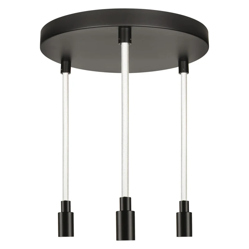 OSRAM DECOR Glow Suspension Plate, câble éclairé, 3xE27 LED Select
