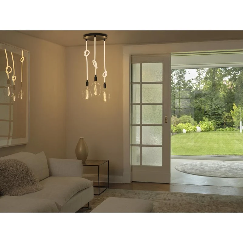 OSRAM DECOR Glow Suspension Plate, câble éclairé, 3xE27 LED Select