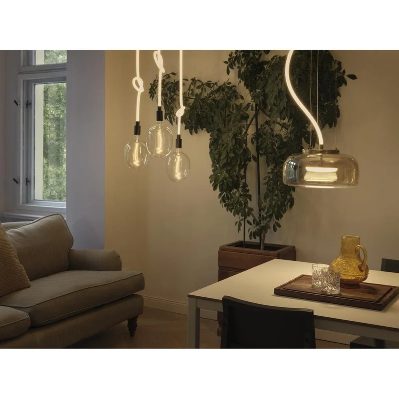 OSRAM DECOR Glow Suspension Plate, câble éclairé, 3xE27 LED Select