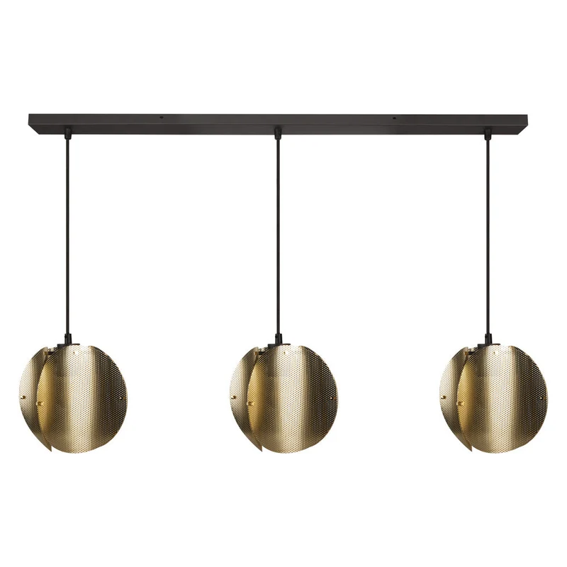 OSRAM DECOR Folded Globe Suspension Linéaire 3xE27 Or