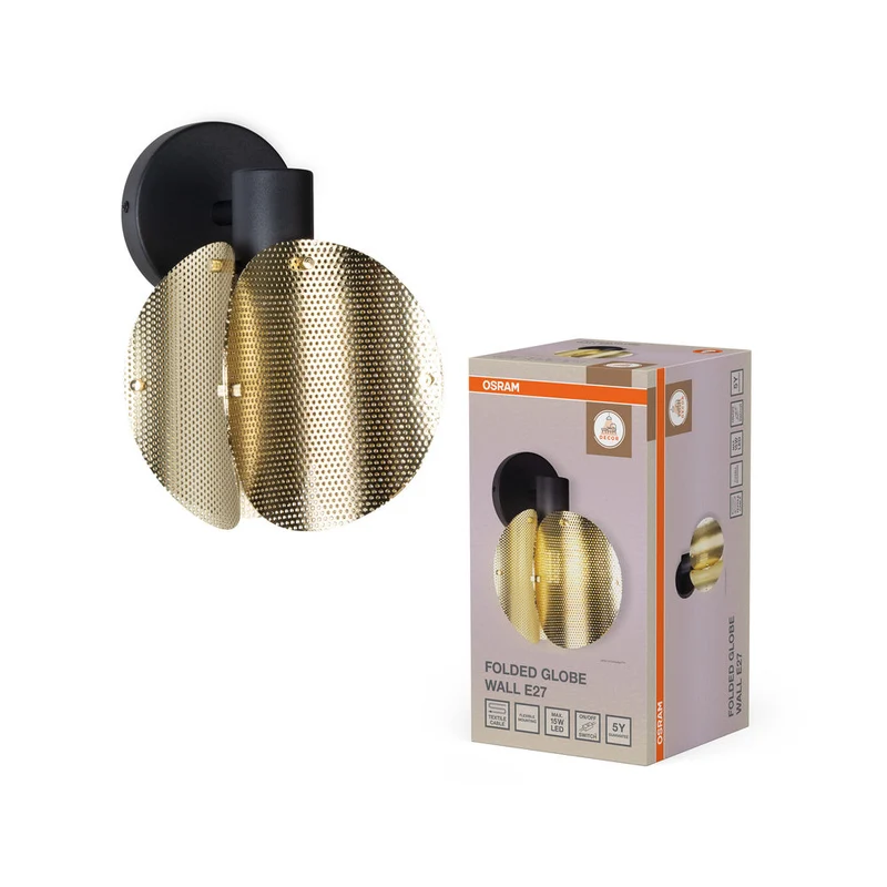 OSRAM DECOR Folded Globe Applique E27 Or