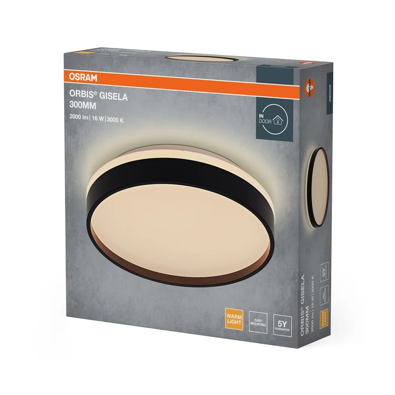 OSRAM Orbis Gisela 300 mm 16W 830 Noir