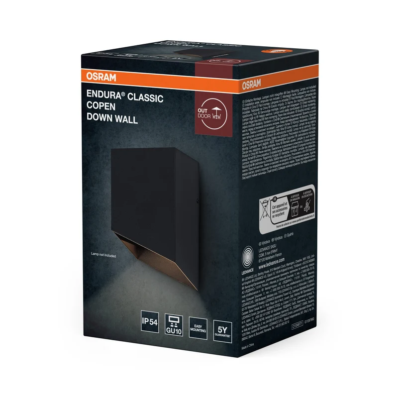 OSRAM ENDURA® Classic Copen Down Applique extérieure GU10 IP54 Gris foncé