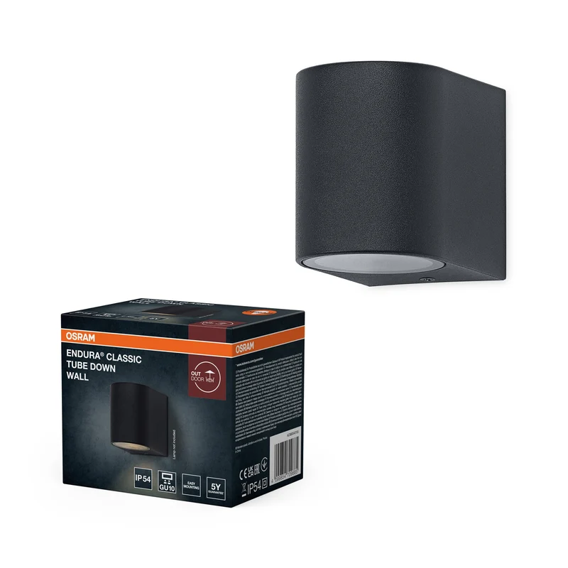 OSRAM ENDURA® Classic Tube Down Applique murale extérieure GU10 IP54 Gris foncé