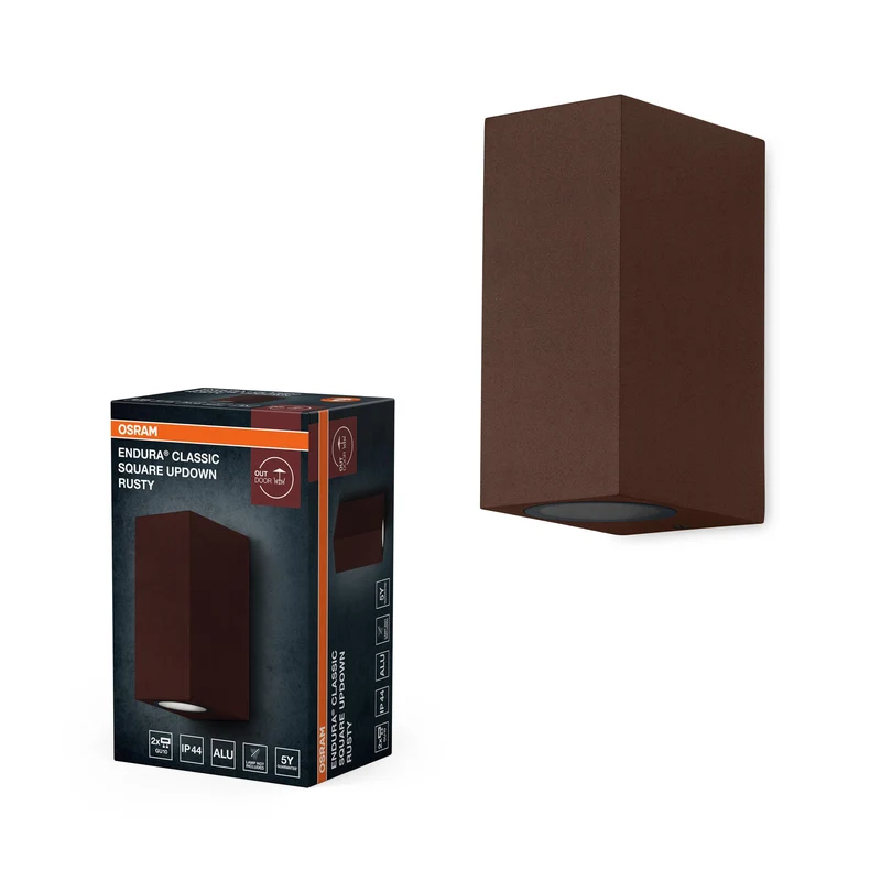 OSRAM ENDURA® Classic Square Up-Down Applique murale extérieure Rouille