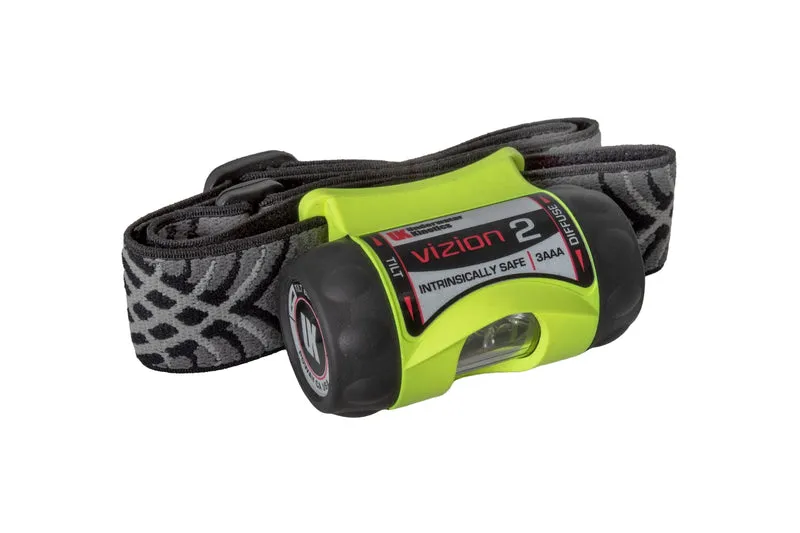 Lampe frontale UK 3AAA Vizion2 (ATEX) - Lumière LED mains libres