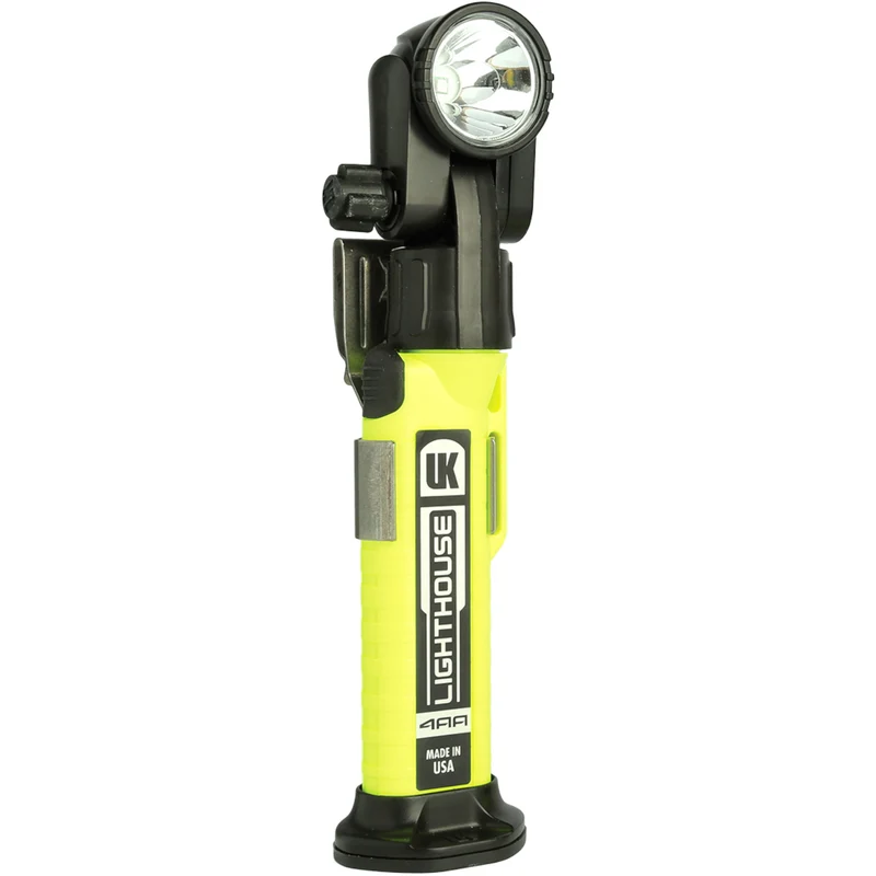 Phare UK 4AA à faisceau simple/double avec base magnétique - Lampe de travail eLED à angle droit