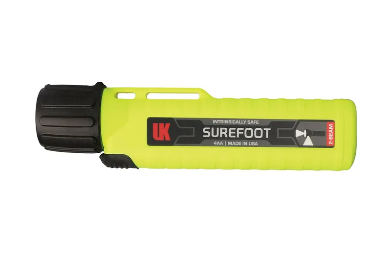 UK 4AA Surefoot eLED - Lampe de poche à double faisceau à sécurité intrinsèque