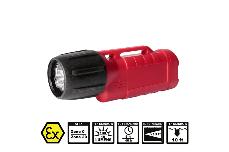 UK 2AA eLED Herculite - Lampe de poche résistante aux produits chimiques