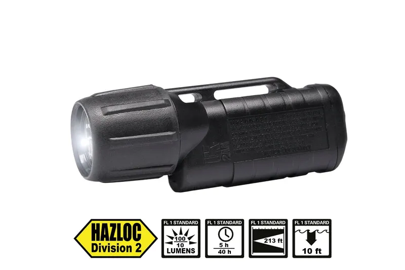 UK 2AA eLED Z2 avec interrupteur arrière - Lampe de poche certifiée de sécurité