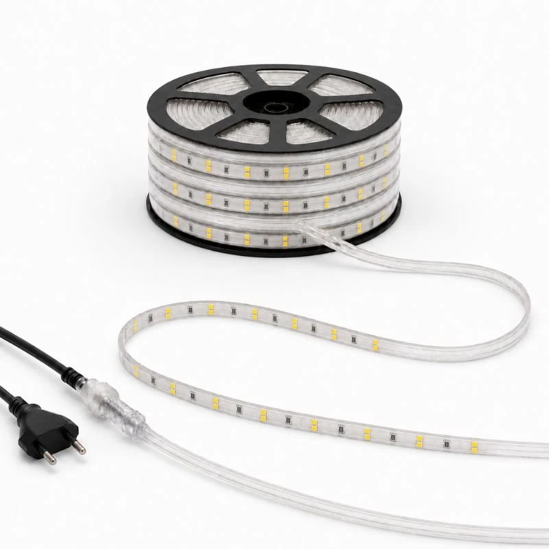 Ruban LED Tunnel 25M 2835 220V AC 9W/m IP65 120 LED/m - Raccordable 250M
