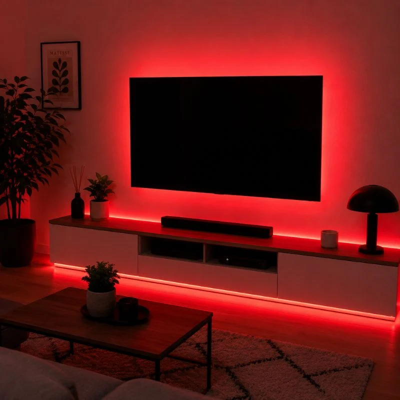 Ruban LED COB 25M AC 296 LED/m 220V 10W/m IP65 - Rouge