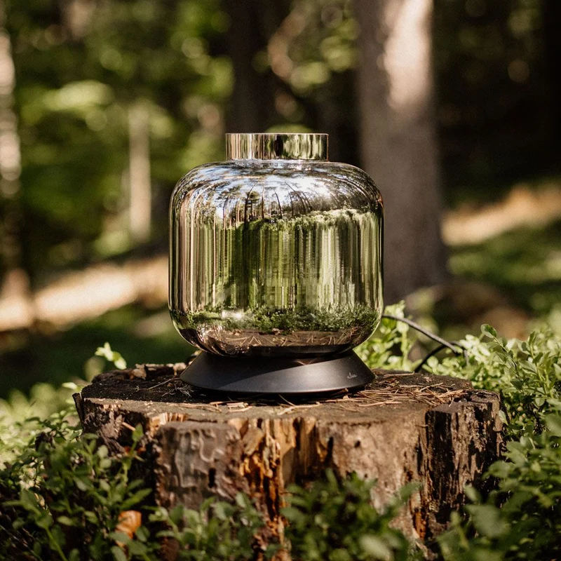 s.luce Velo Glas-Tischleuchte mit Schalter