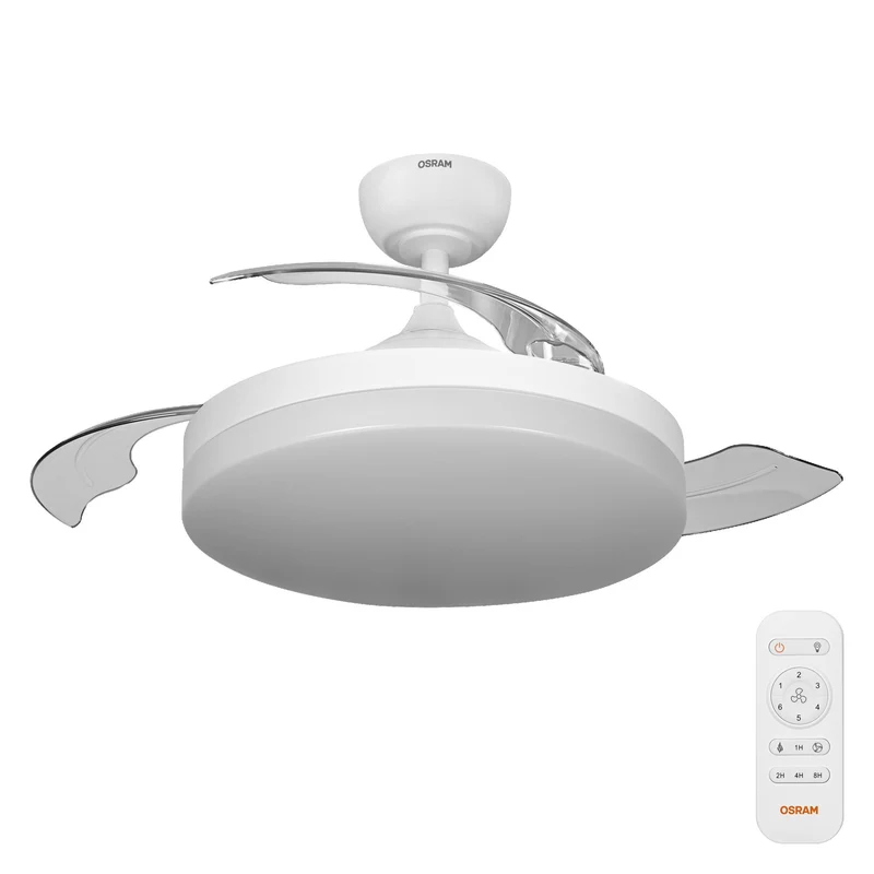 Ventilateur de plafond LED OSRAM Brisote, blanc, 1060 mm, 66 W, 3000/4000/6500 K, CCT