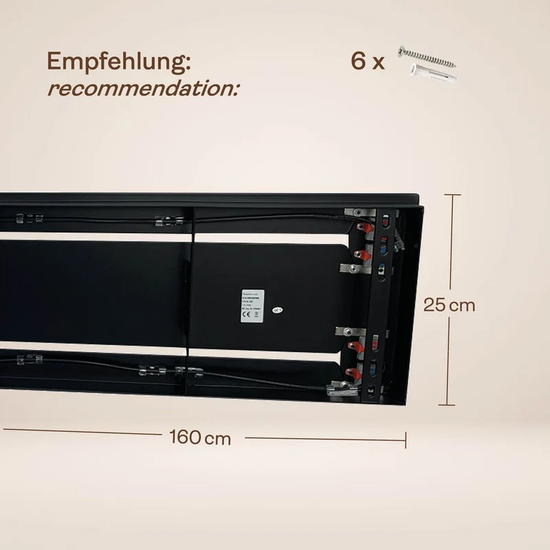 s.luce Velo Esstischleuchte 5-flammig 160cm Baldachin Ø 18cm