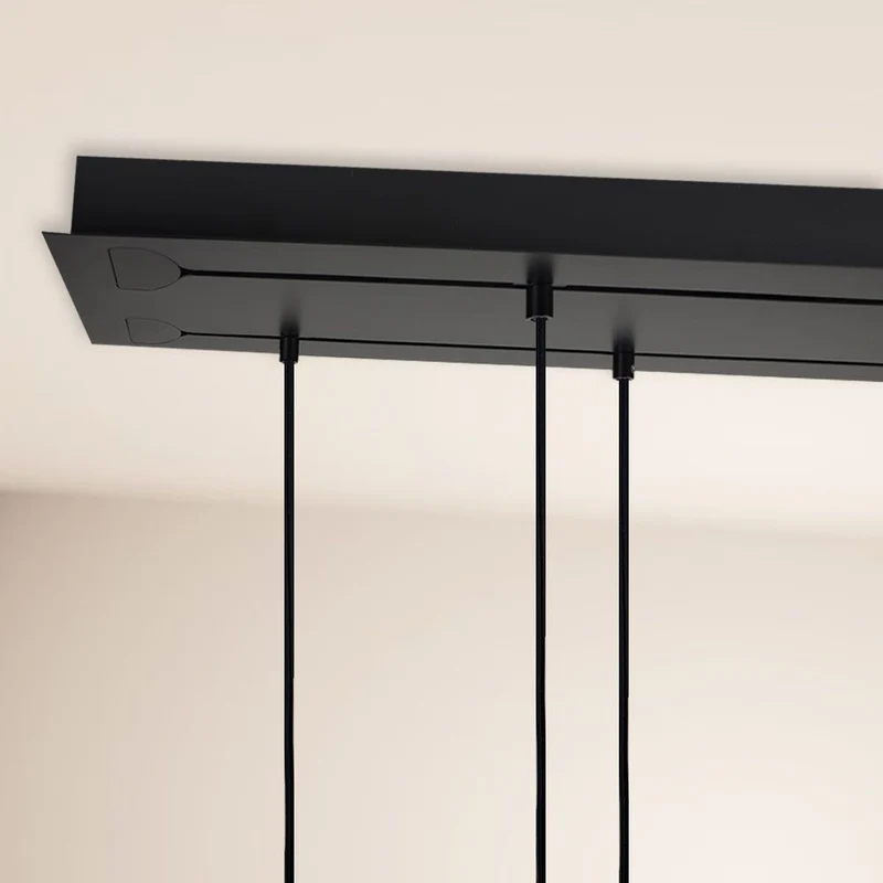 s.luce Velo Esstischleuchte 5-flammig 160cm Baldachin Ø 18cm