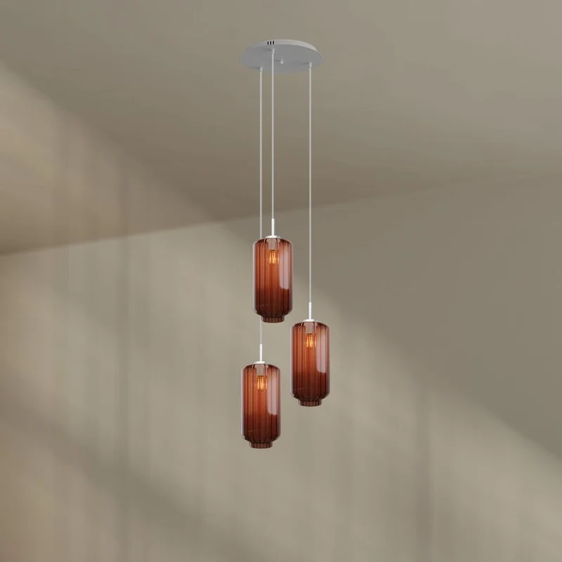 s.luce Velo Galerielampe 3-flammig Ø 40cm Baldachin Ø 18cm