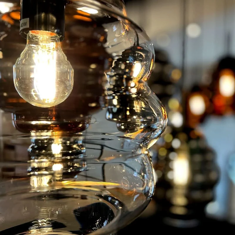 s.luce Echos Esstischlampe 8-flammig 160cm 2-reihig Ø 18cm