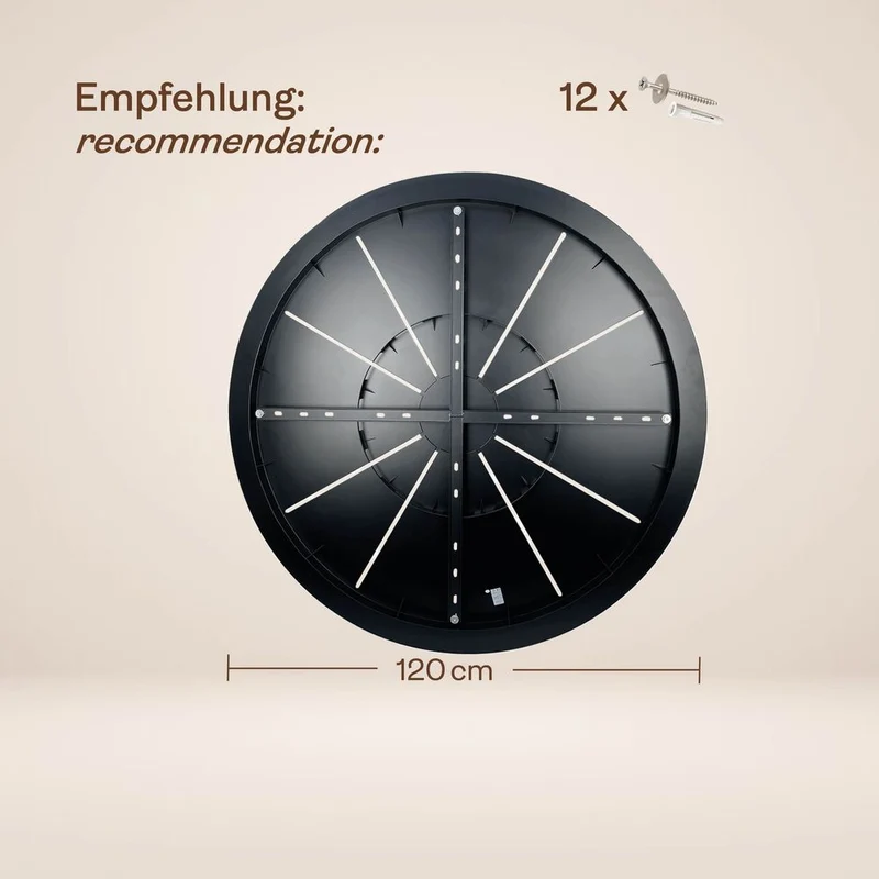 s.luce Echos Galerieleuchte 20-flammig Ø 120cm Baldachin Ø 18cm