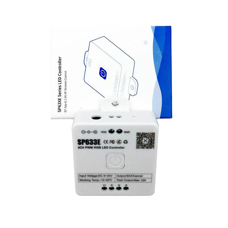 SP63X SPI Bluetooth Music LED Controller Series – DC5V-24V | APP + Music Control | For Addressable LED Strips & LED Lights (iOS/Android)