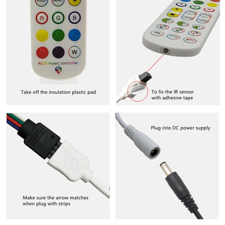 ELK6ARGB Bluetooth Music RGB LED Controller – DC5V-24V | Dual Output | Wireless APP + Remote Control | For RGB LED Strips
