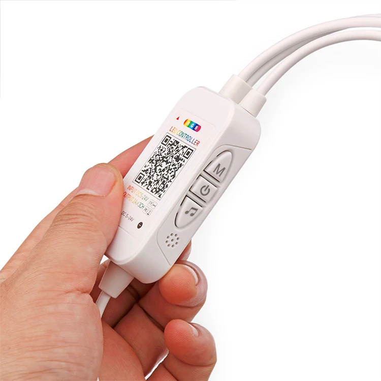 ELK6ARGB Bluetooth Music RGB LED Controller – DC5V-24V | Dual Output | Wireless APP + Remote Control | For RGB LED Strips