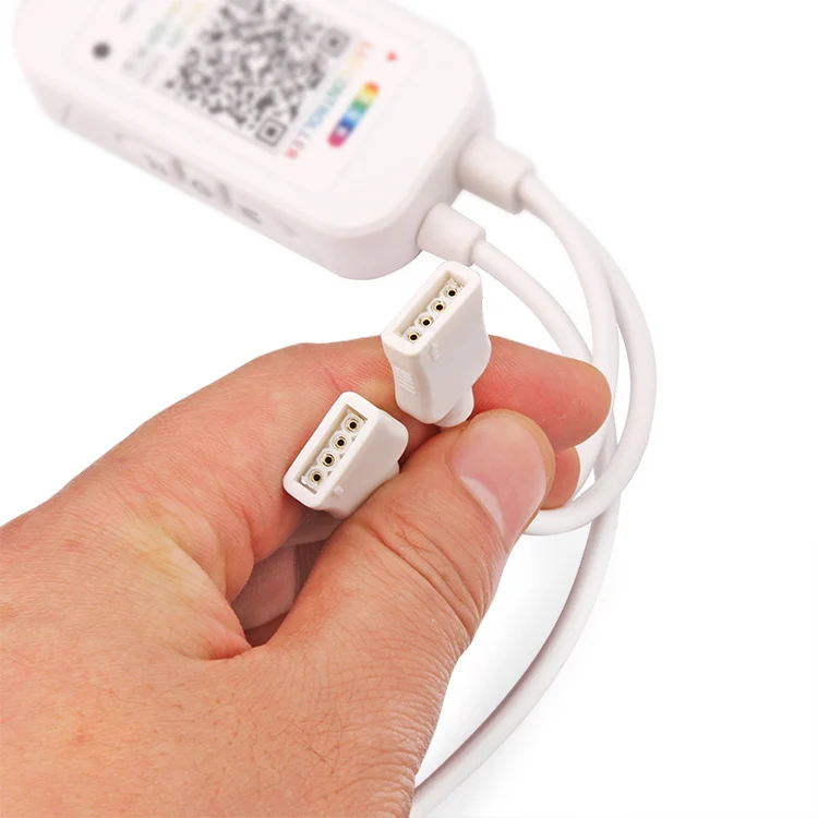ELK6ARGB Bluetooth Music RGB LED Controller – DC5V-24V | Dual Output | Wireless APP + Remote Control | For RGB LED Strips