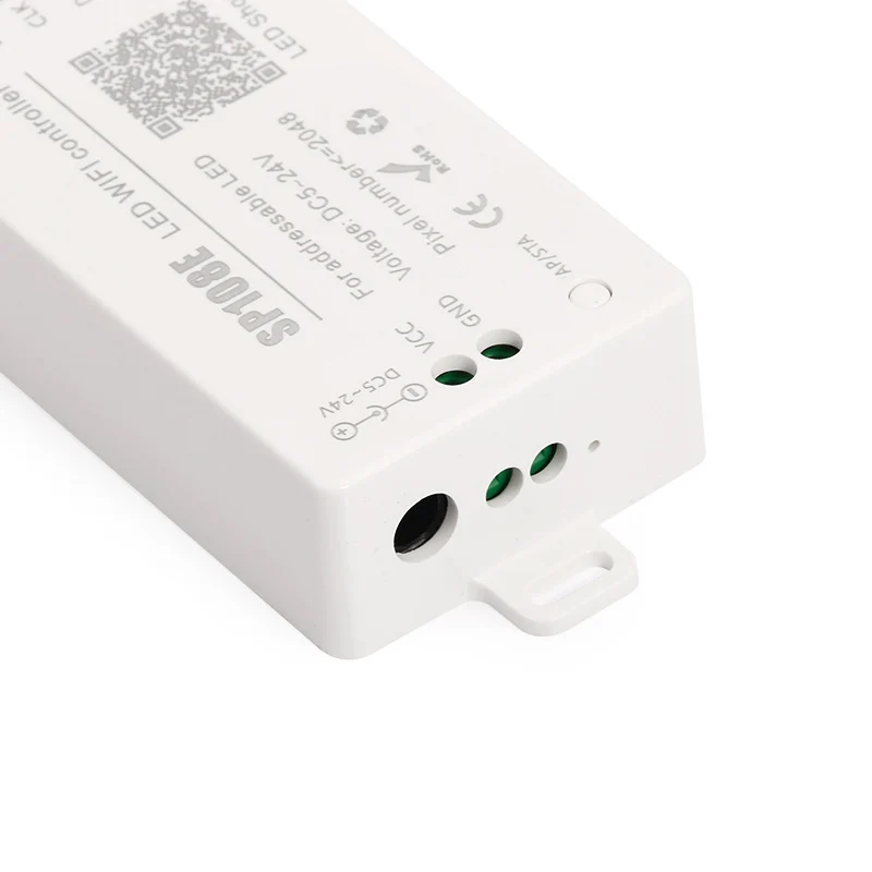 SP108E Pixel SPI LED Controller – DC5V-24V | Wireless App Control | Max 2048 Pixels | For Addressable RGB/RGBW LED Strips