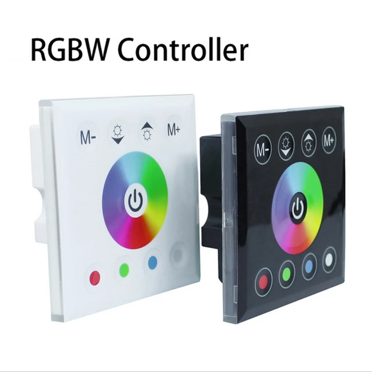 Wall Panel RGBW/RGBWW LED Strip Controller – DC12V-24V | Touch Color Ring LED Controller | For LED Strips