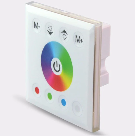 Wall Panel RGBW/RGBWW LED Strip Controller – DC12V-24V | Touch Color Ring LED Controller | For LED Strips