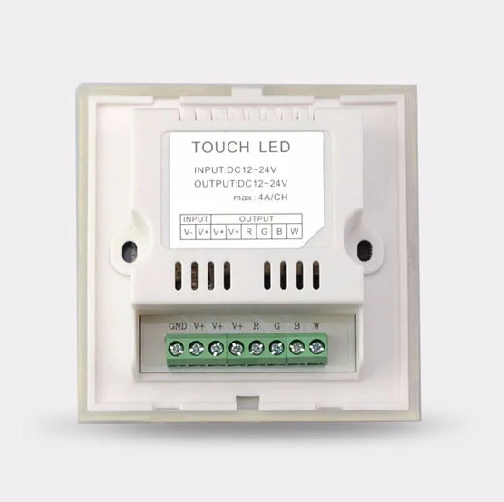 Wall Panel RGBW/RGBWW LED Strip Controller – DC12V-24V | Touch Color Ring LED Controller | For LED Strips